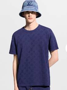 Louis Vuitton Monogram Terrycloth T-Shirt Navy