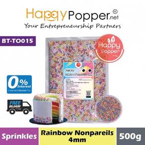 Bakery Sprinkles - Rainbow Nonpareils 4mm 500g