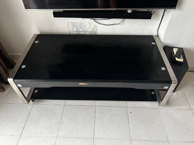 Glass TV console