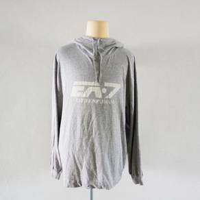 EMPORIO ARMANI EA7 White Sweatshirt Men's Hoodie
