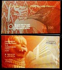 Sri Lanka 100 Rupee With Folder 2010