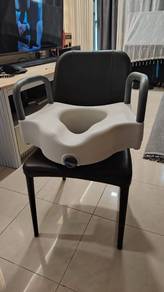 Toilet Bowl Riser with Arm Rest and Lock