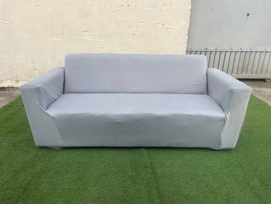YE96C Kerusi 6 Feet 3 Seater Sofa Fabric Grey
