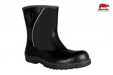 Safety Shoes Rhino High Cut Pull Up Black UN302SP