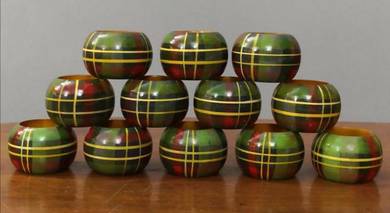 Wooden napkin ring 12