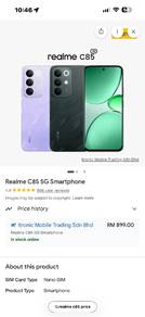 Realme C85 Ram 16 GB 