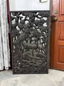 Antique 50 years teak panel