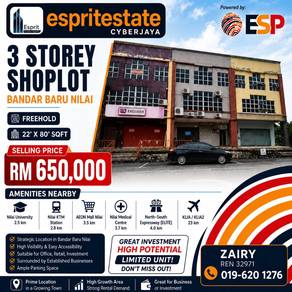 Shop lot For Sale in Nilai,NSN