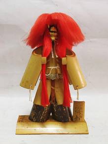 Japanese Kabuki Echizen Bamboo Doll Hannya Samurai