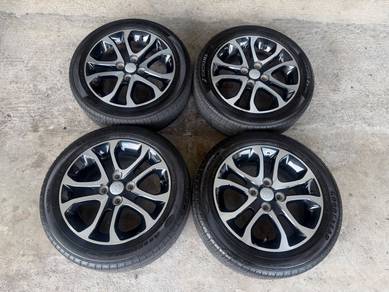 Rim original myvi bezza axia 15 inch tayar 70%
