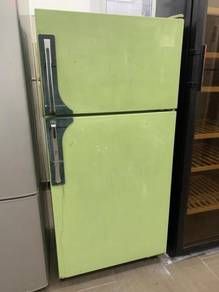 Vintage Fridge Refrigerator Freezer Green Retro