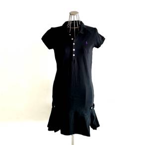 Ralph Lauren Short Sleeve Black Polo Dress