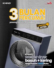 Dryer Mesin Basuh 2in1 Khind ANSURAN Kemaman