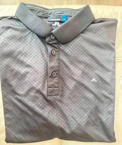 J Lindeberg Golf shirt black with white logo