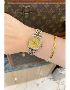 Rolex Lady Datejust Half 18K 750 Yellow Gold