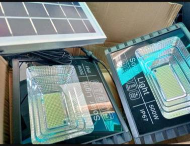(2-IN-1) 500W+500W LAMP SOLAR LED SPOTLiGHT LAMPU