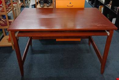 vintage mid-century modern solid wood writing