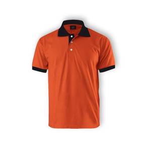 T-shirt Collar Plain Enzo Code 2000 Orange/ Black