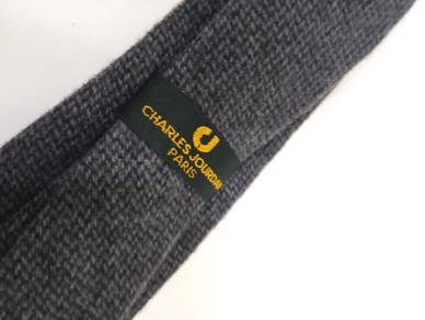 Charles Jourdan Wool Textured Grey Tie