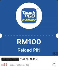 touch'n go reload pin RM100
