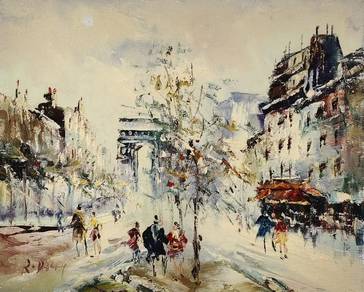 Parisian Arc – Oil Painting IV · In stock