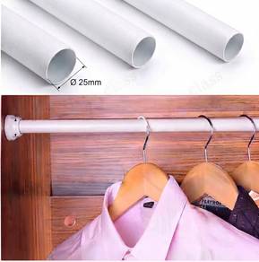 6pcs 25mm Chrome Pipe Round Shape Rod Length 154cm
