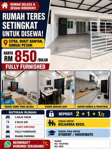 Terraced House For Rent in Sungai Petani,KDH