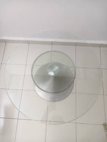 Slope Tempered Glass Round Coffee Table
