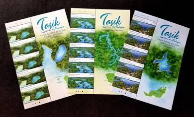 Mint Stamp Header of 5 sets Lakes In Malaysia 2023