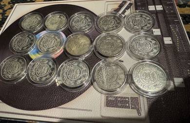Saudi Silver Riyals (Random Dates) (41 coins)