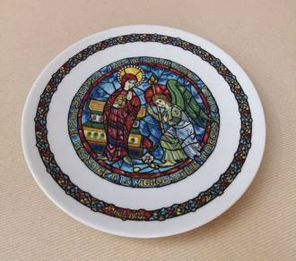 D'Arceau Limoges Christmas plate