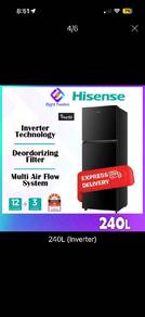 Peti sejuk Hisense 240L