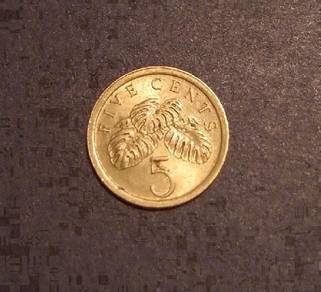 1989 Singapore 5 cent