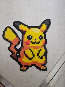 Handmade Pikachu Perler Bead