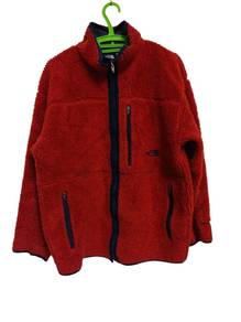 795.north face fleece jacket red