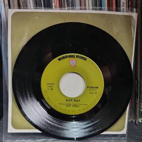 Deep Purple 7" Vinyl Records piring hitam