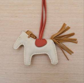 Authentic Hermes Rodeo White Charm