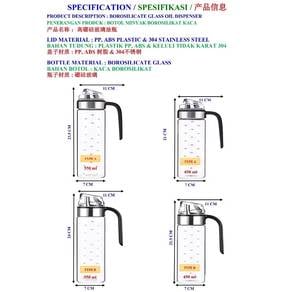Oil bottles automatic opening