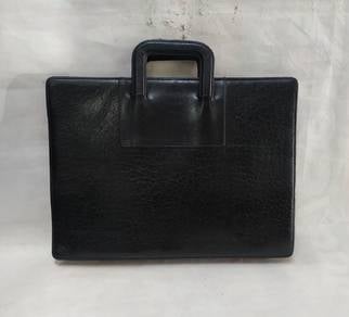 Vintage 70s Mr Junko Leather Briefcase Attaché Bus