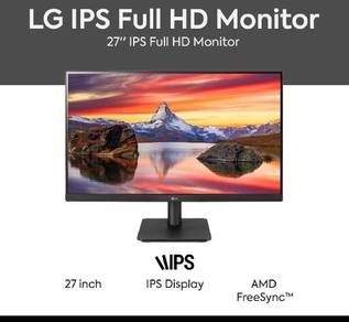 27" Monitor LG  27MP400 95% new