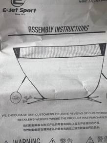 Badminton net set portable outdoor