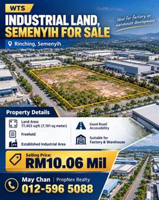 Industrial Land in Semenyih, SGR