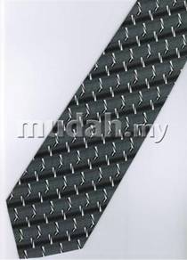 ID1229 Hand Made Men Formal Grey Striped Neck Tie