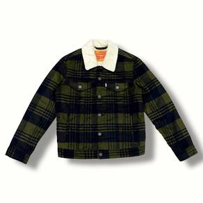 Levi's Plaid Flannel Sherpa Trucker Jacket Size S