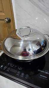 sugawa st/steel wok 38cm