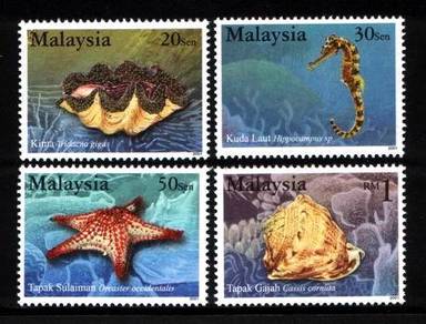 Mint Stamp Marine Life Malaysia 2001