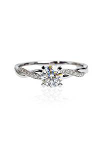 585 White Gold Ring (IGI) EC00159WGR