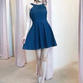 Dark blue jean dress