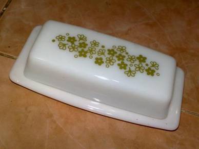 Mangkuk mentega pyrex spring blossoms butter bowl