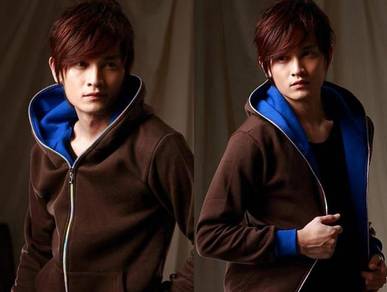 F0343 Sweater Brown Colorful Zipper Hoodie Jacket